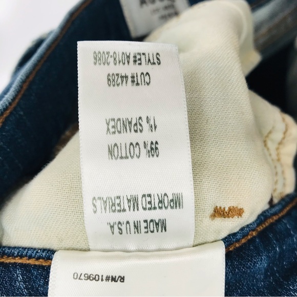 Agolde Sophie High Rise Distressed Skinny Jeans Size 27 - Picture 4 of 7